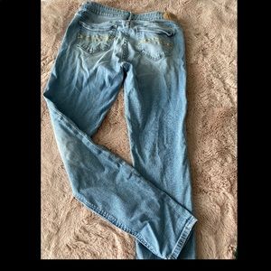 light wash denim jeans